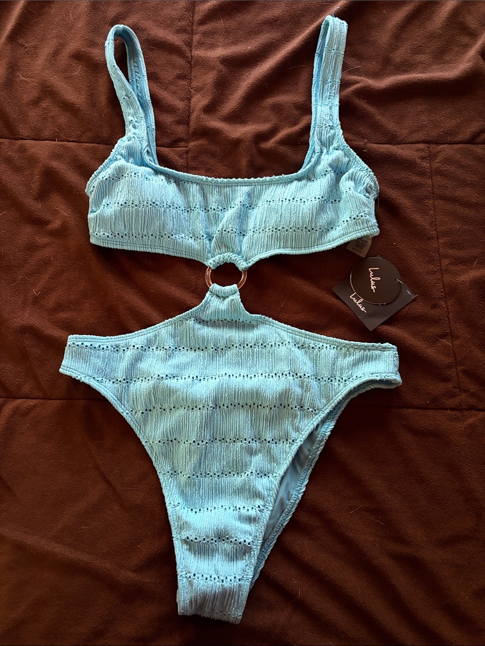 Womenβs One Piece bikini style bathing suit. Size medium by Lulus